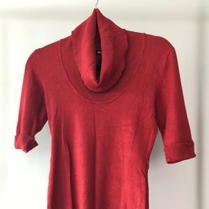 Burnt Orange Sweater Dress